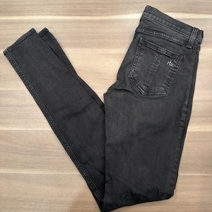 Rag and Bone skinny black jeans